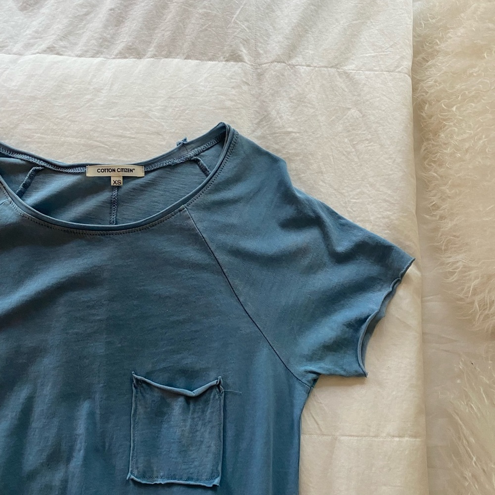 Cotton Citizen Blue T-Shirt Dress